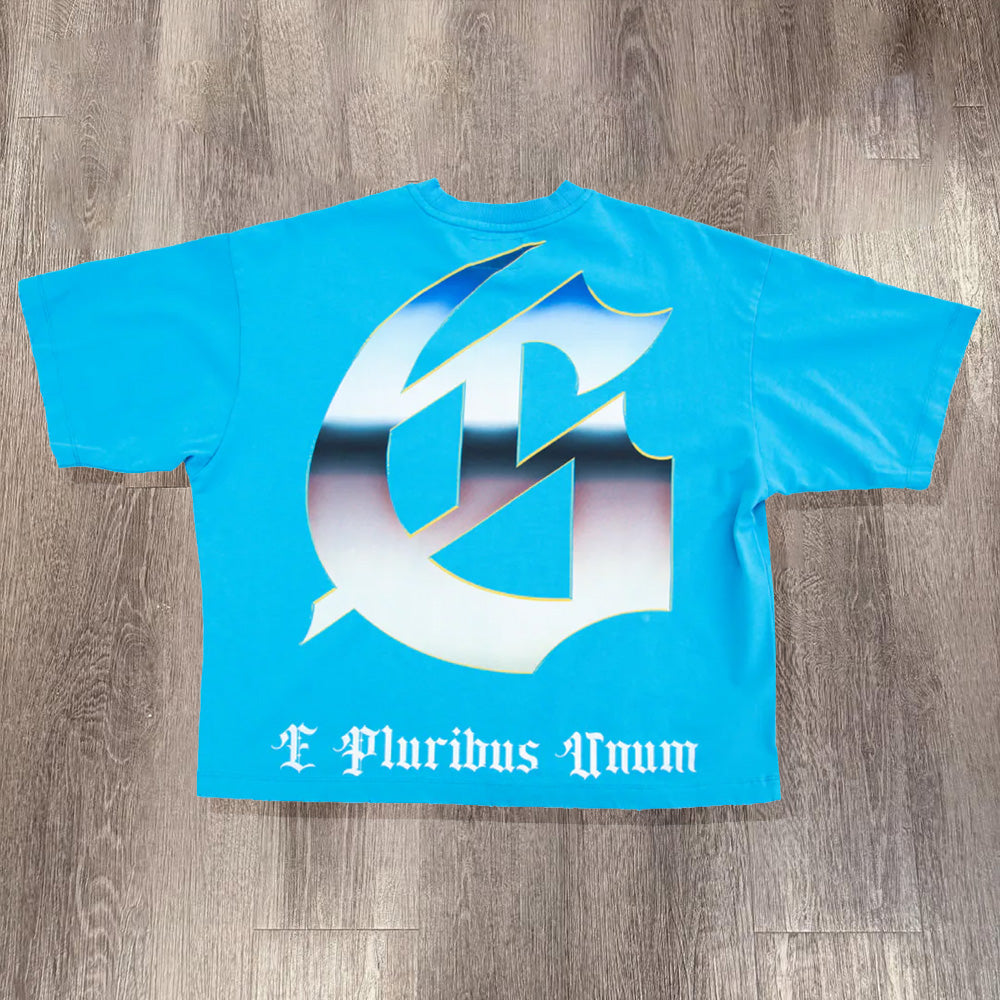 Fashion Racing Print Short Sleeve T-Shirt