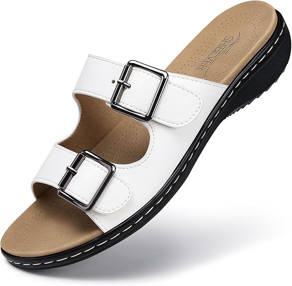 WOMEN BREATHABLE ORTHOPEDIC ADJUSTABLE LADIES LEATHER SANDALS