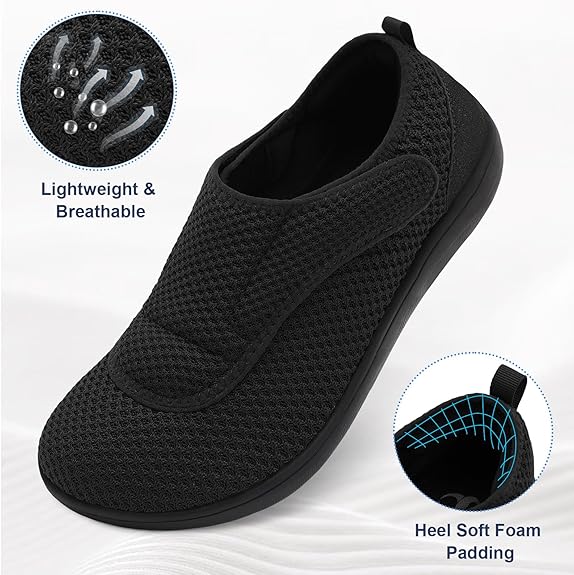 2025 Men's Lightweight Extra Wide Width Orthopedic Hands-Free Foot Pain Relief Slip-on Shoes