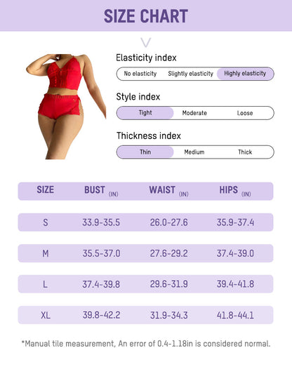 Lace Trim Satin Pajama Cami & Split Shorts Set