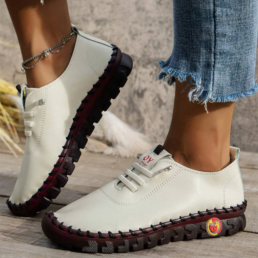 🔥Best Seller-Last Day Sale 60% OFF🔥Women's Hand-Stitched Uniqcomfy Wide Toe Box Leather Shoes