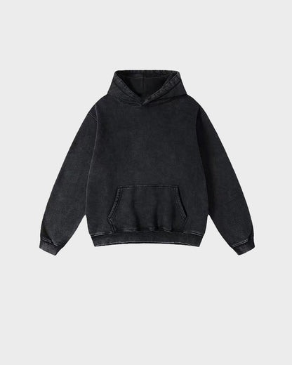 Oversized Unisex Acid Wash Hoodie Pullover