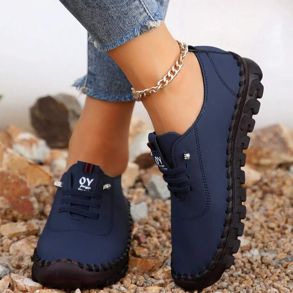 🔥Best Seller-Last Day Sale 60% OFF🔥Women's Hand-Stitched Uniqcomfy Wide Toe Box Leather Shoes