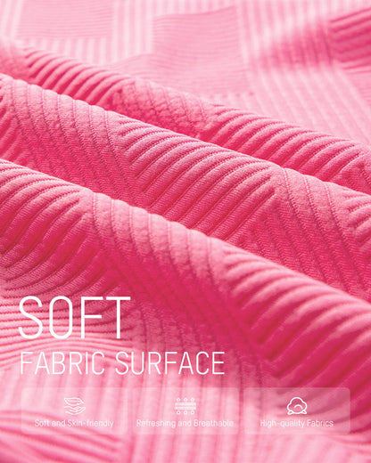 Textured Knit Two-Piece Lounge Set with Drawstring Waist