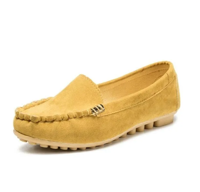 🔥Hot Sale🔥Orthowalk's Round-Toe Flats,Breathable Orthopedic Slip On Walking Shoes